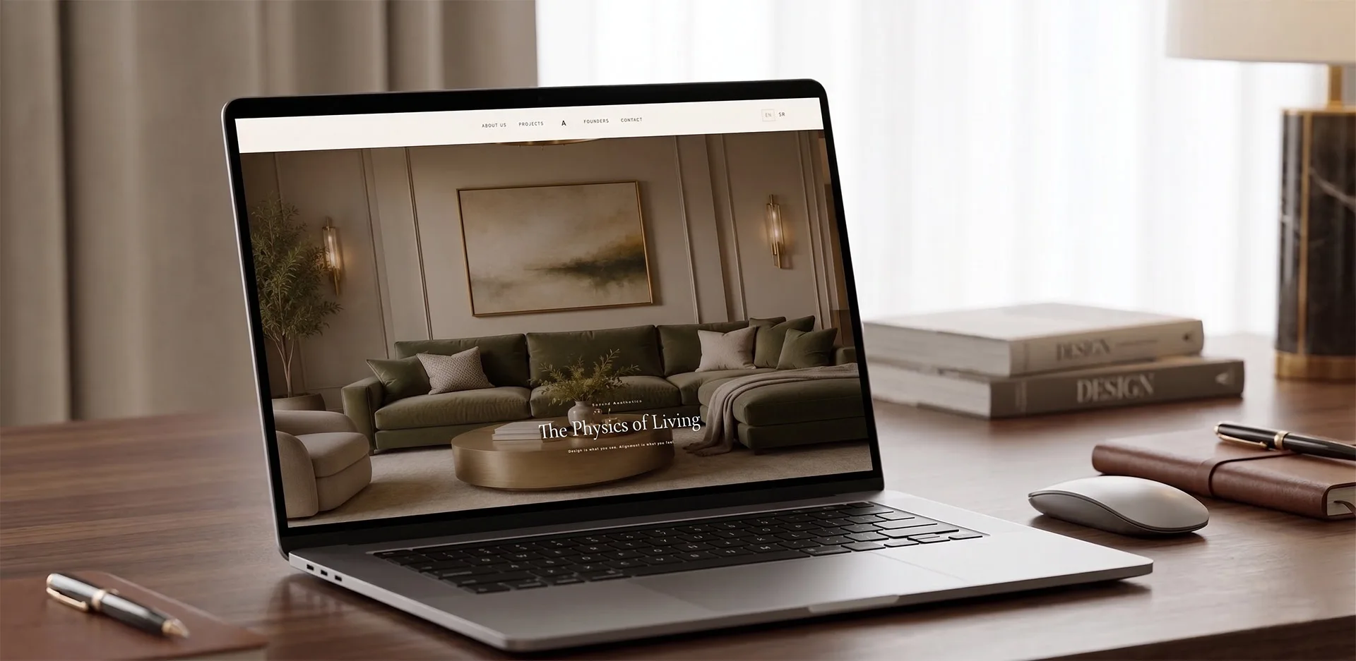 Ajna Interiors — website preview