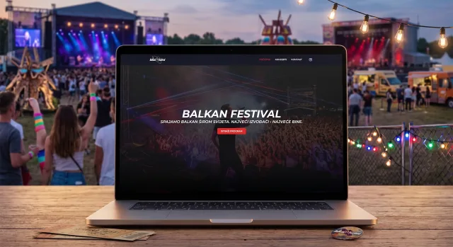 Balkan Festival — website preview