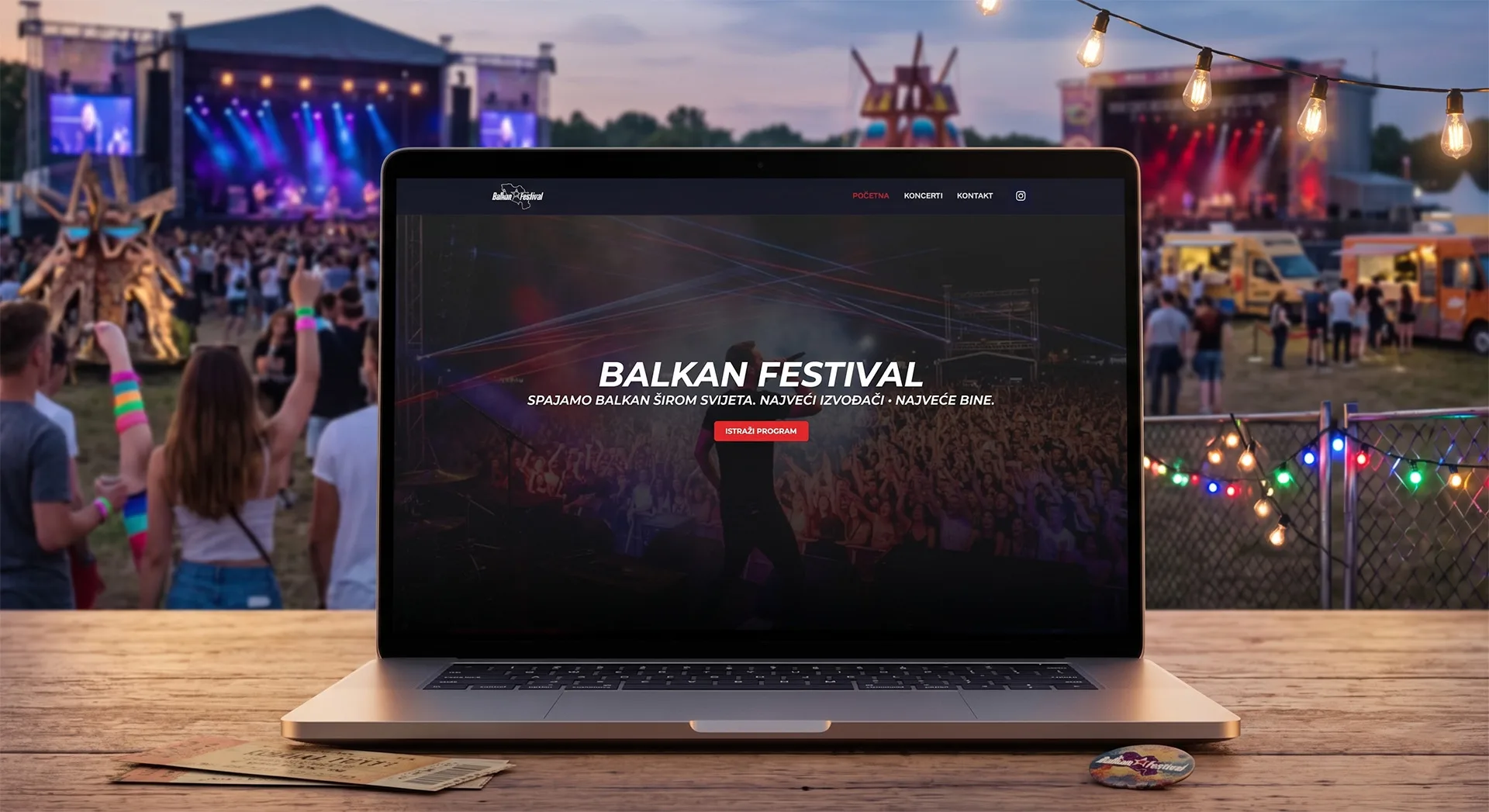 Balkan Festival — website preview