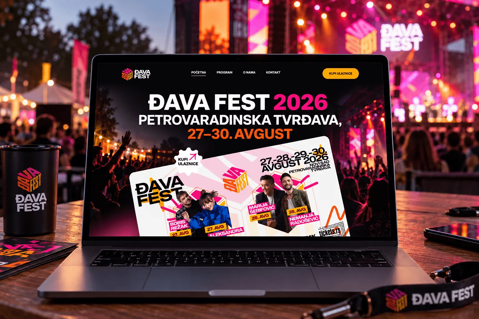 Djava Fest — website preview
