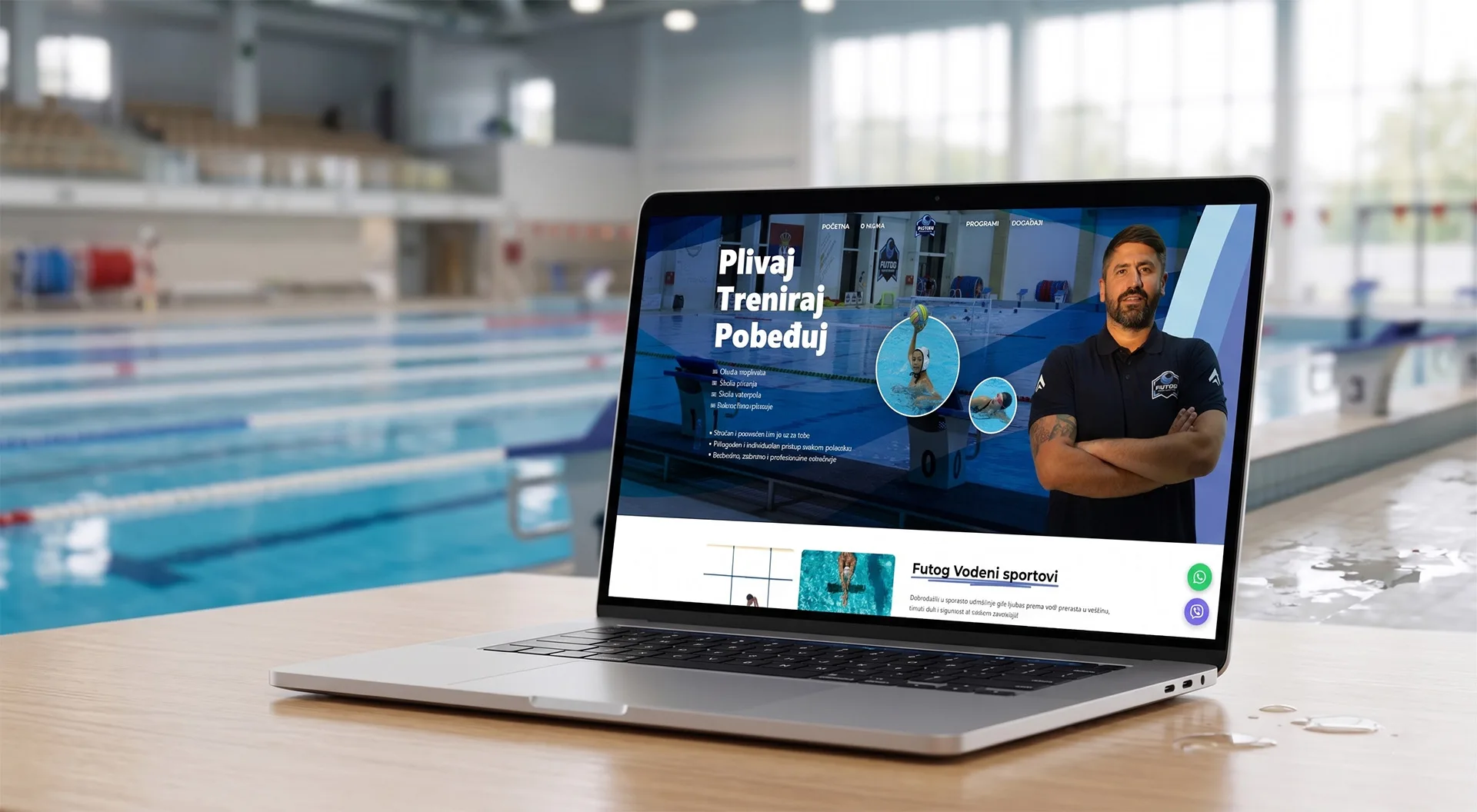 Futog - Vodeni sportovi — website preview