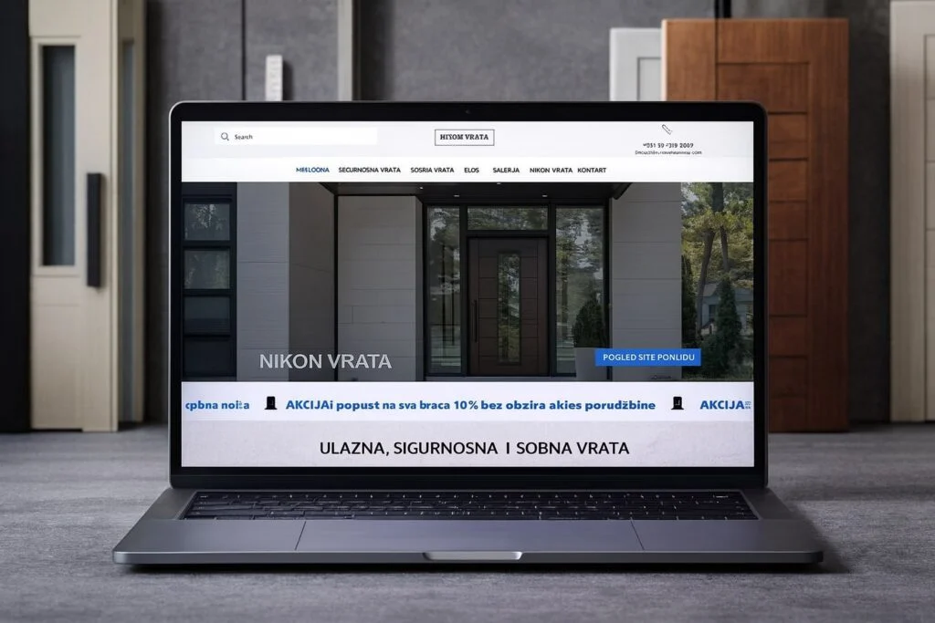 Nikon Vrata — website preview