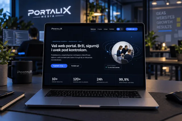 Portalix Media — prikaz sajta